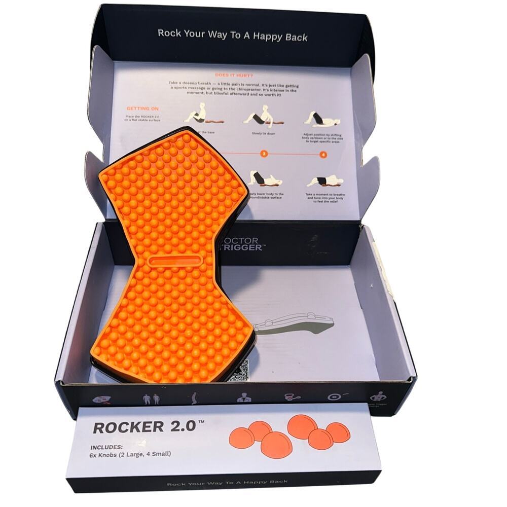 Trigger Point Rocker 2.0 Bottom Attachment‎ & 6 Knobs Back Pain Muscles NEW